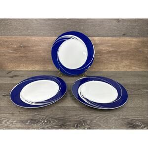 Block Spal Portugal cobalt pearl Jack Price Dinner plates 10.5” ~set Of 3
